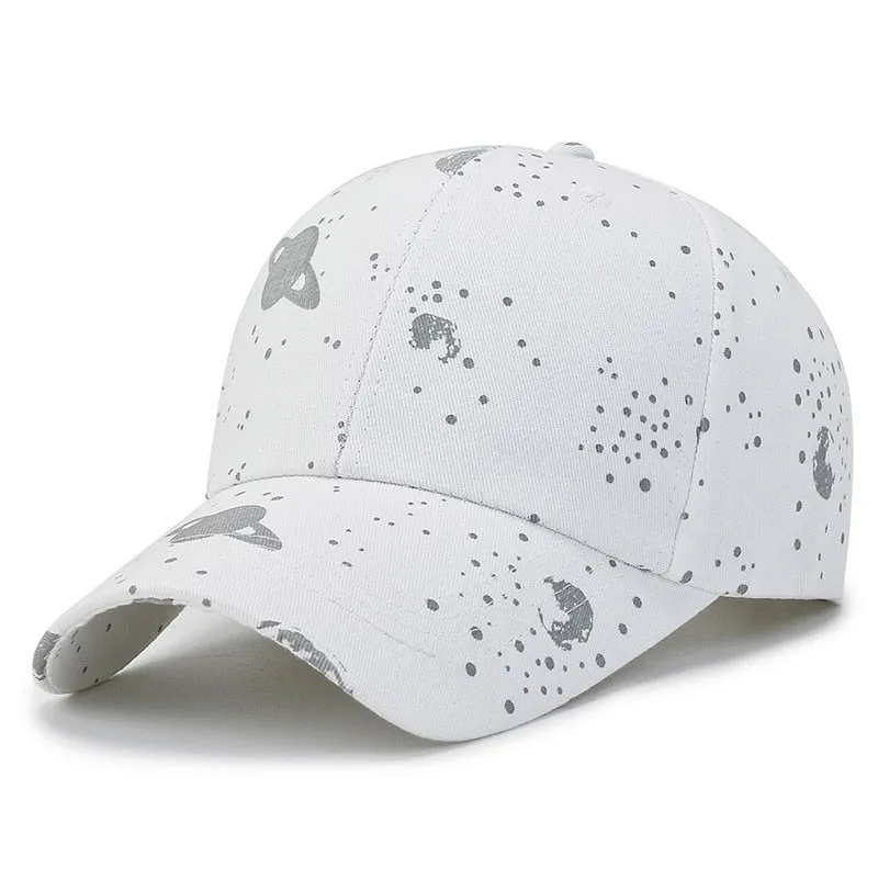 Fashion Women Men Print Baseball Caps Male Lady Outdoor Spring Summer Snapback Hat Graffiti Hip Hop Fitted Cap Hat For Women Men