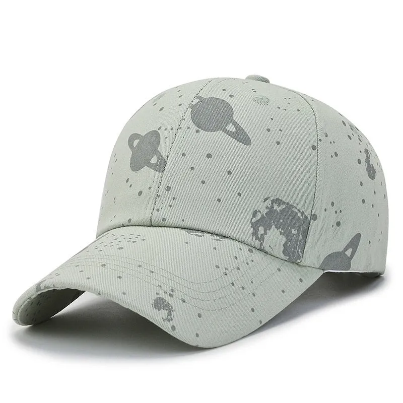 Fashion Women Men Print Baseball Caps Male Lady Outdoor Spring Summer Snapback Hat Graffiti Hip Hop Fitted Cap Hat For Women Men