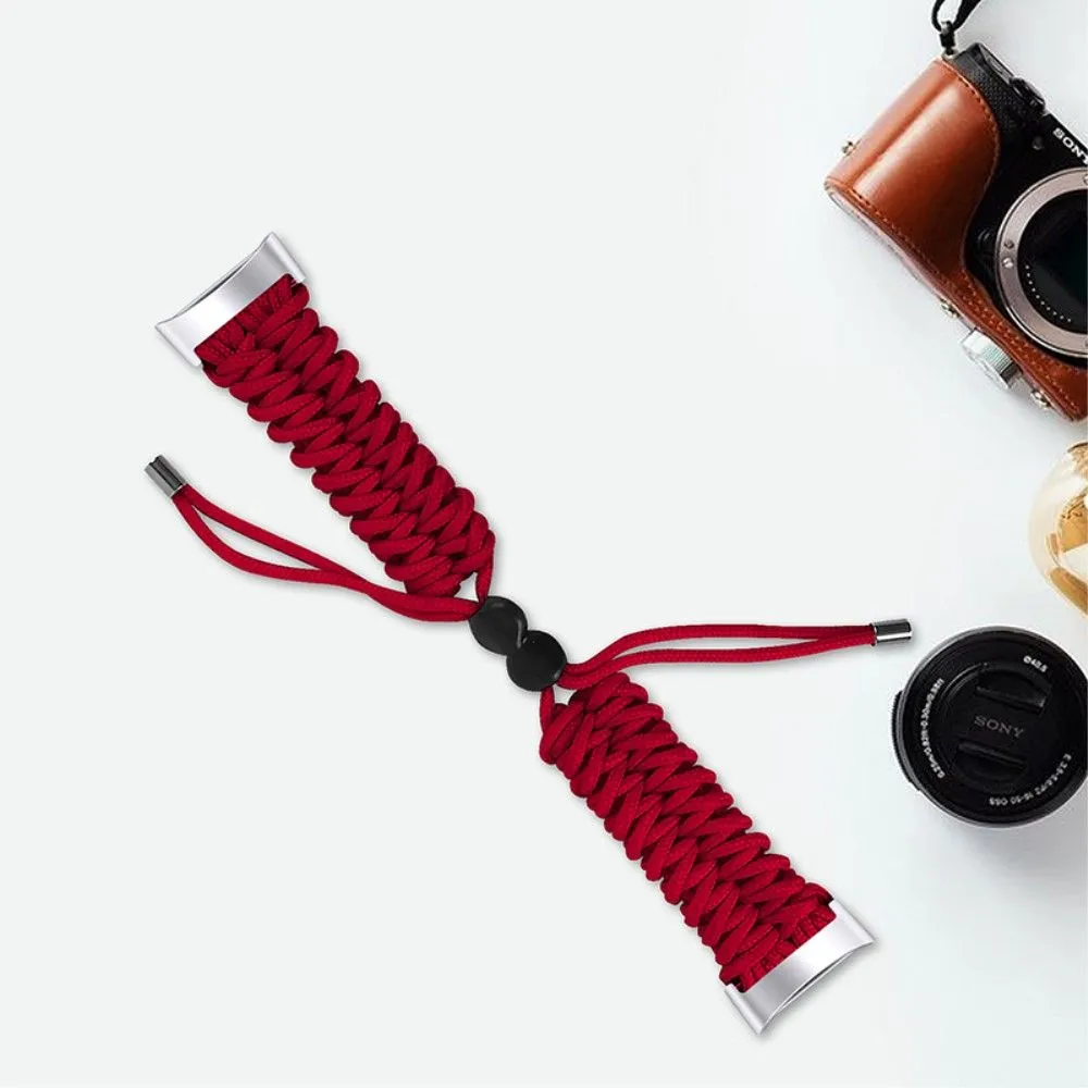 Fitbit Charge 5 elastic nylon watch strap - Red