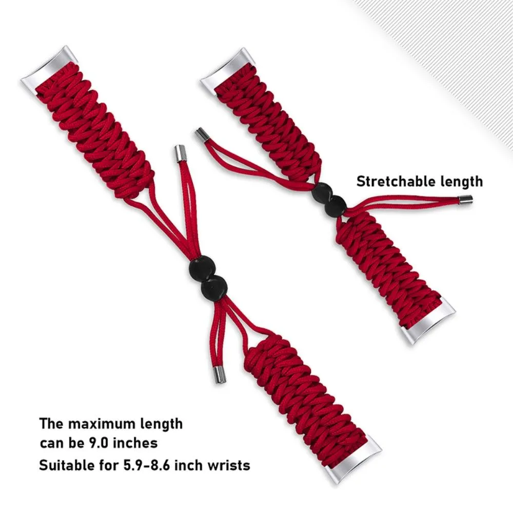 Fitbit Charge 5 elastic nylon watch strap - Red