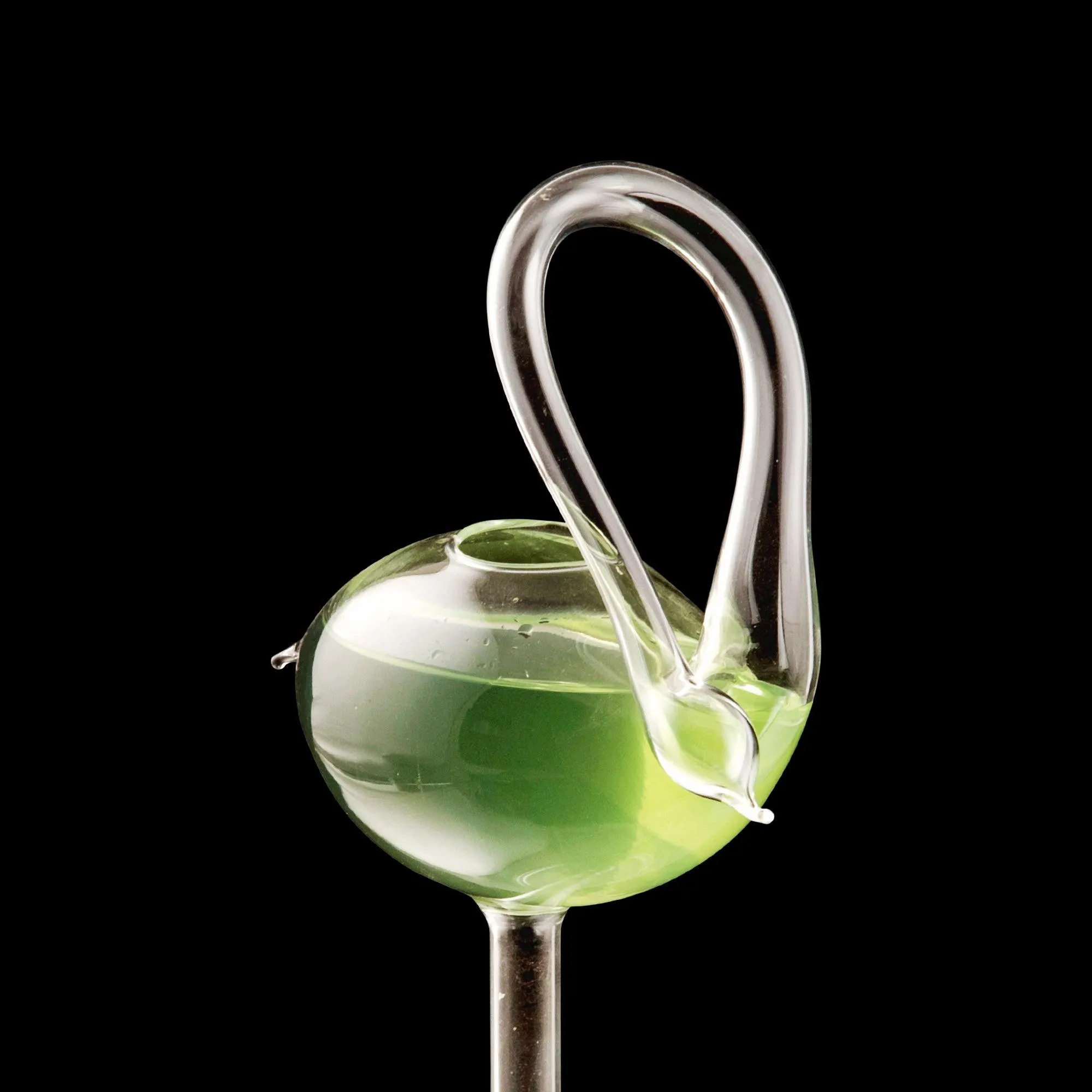 Flamingo Cocktail Glass With Straw - Set Of 2