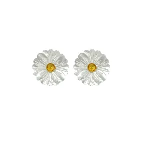 Fleur Mother of Pearl & Citrine Earrings