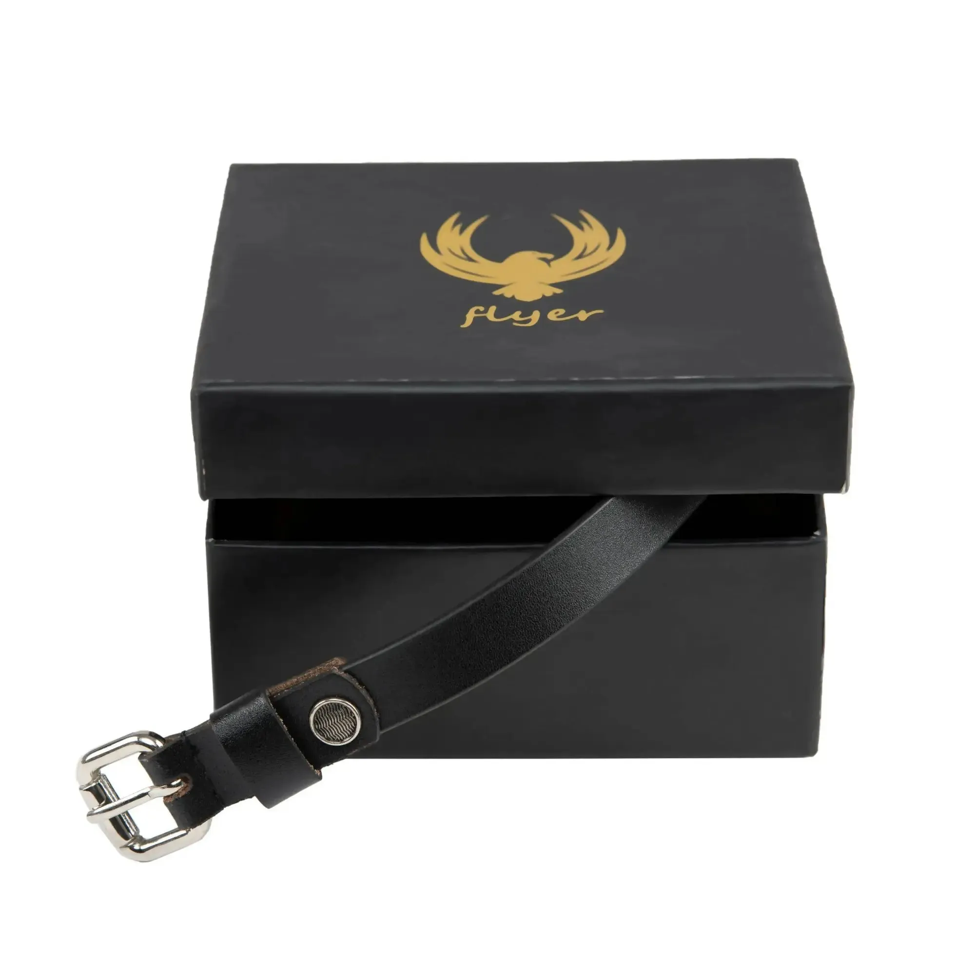 Flyer Leather Belt for Women / Girls Colour - Black (SKU BL1214)