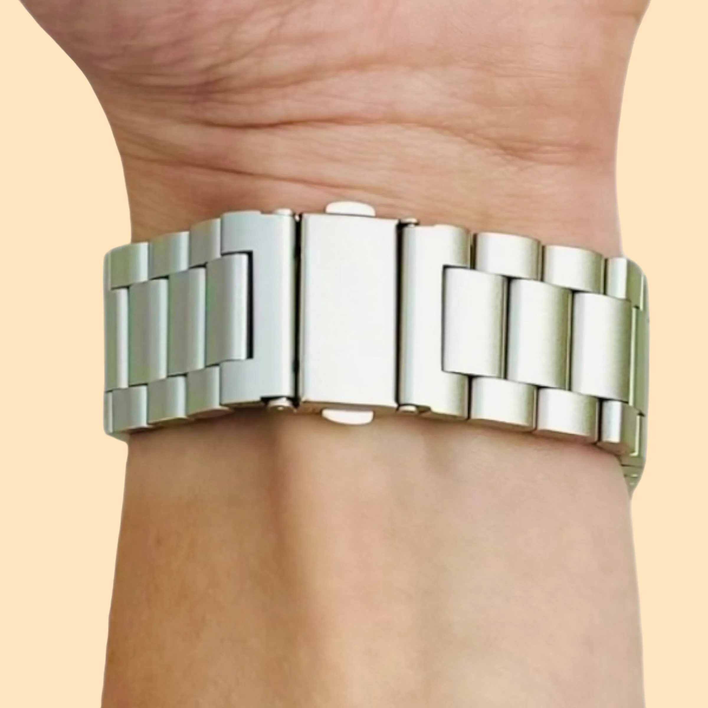 Garmin Forerunner 965 Stainless Steel Link Watch Strap