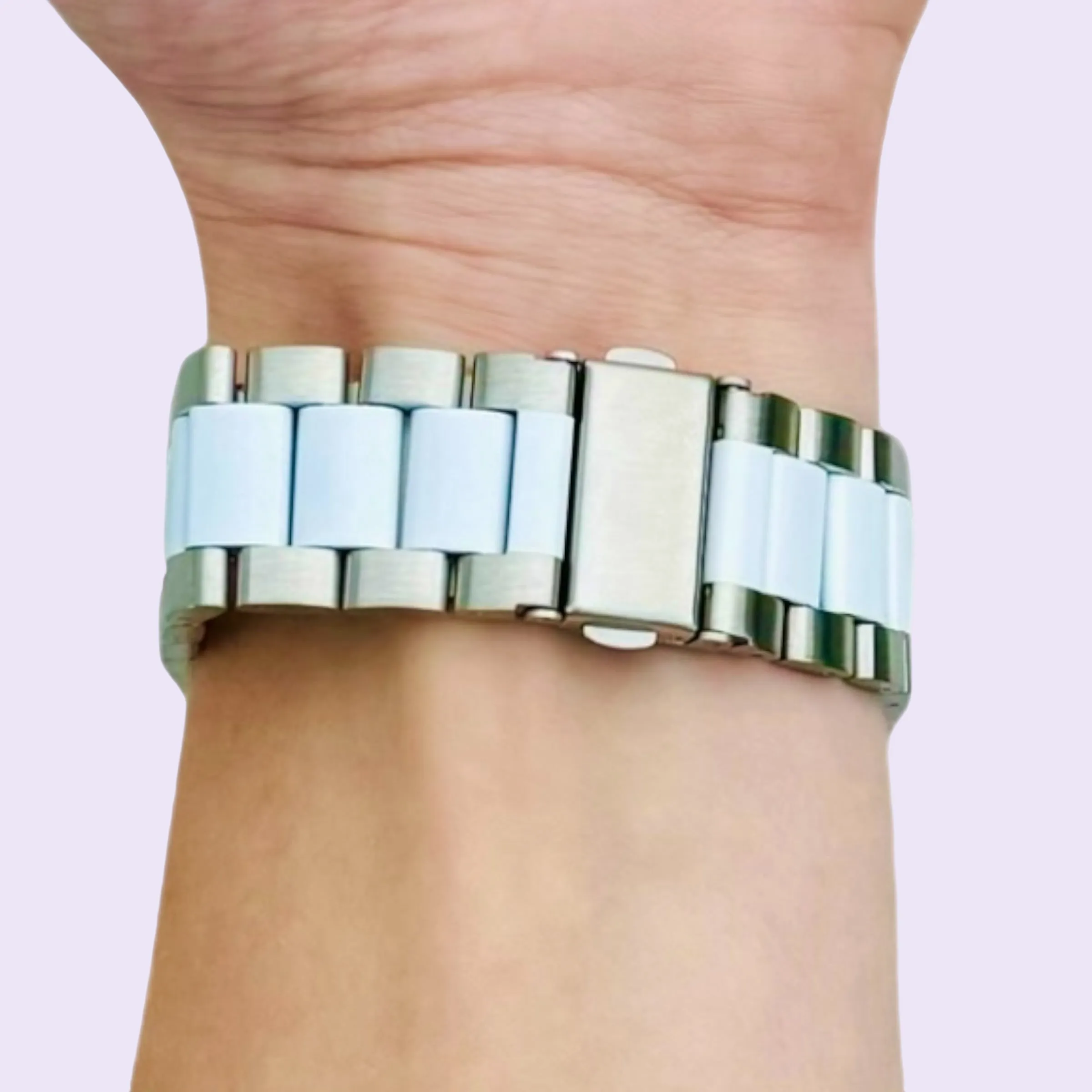 Garmin Forerunner 965 Stainless Steel Link Watch Strap