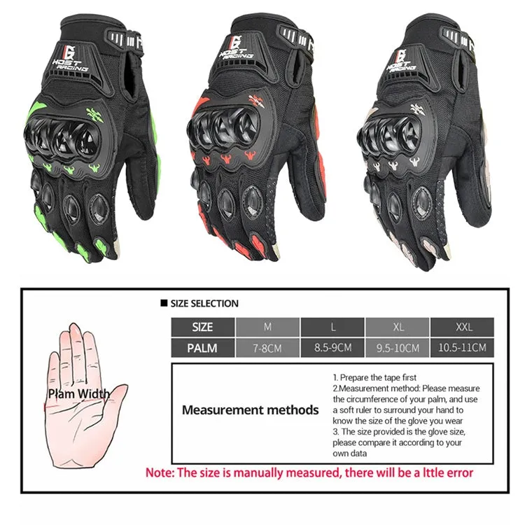 GHOST RACING GR-ST04 Motorcycle Gloves Anti-Fall Full Finger Riding Touch Gloves, Size: XXL(Gray)
