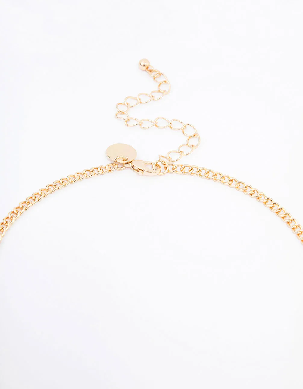 Gold Marble Beaded Statement Necklace