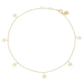 Gold Star bright Anklet