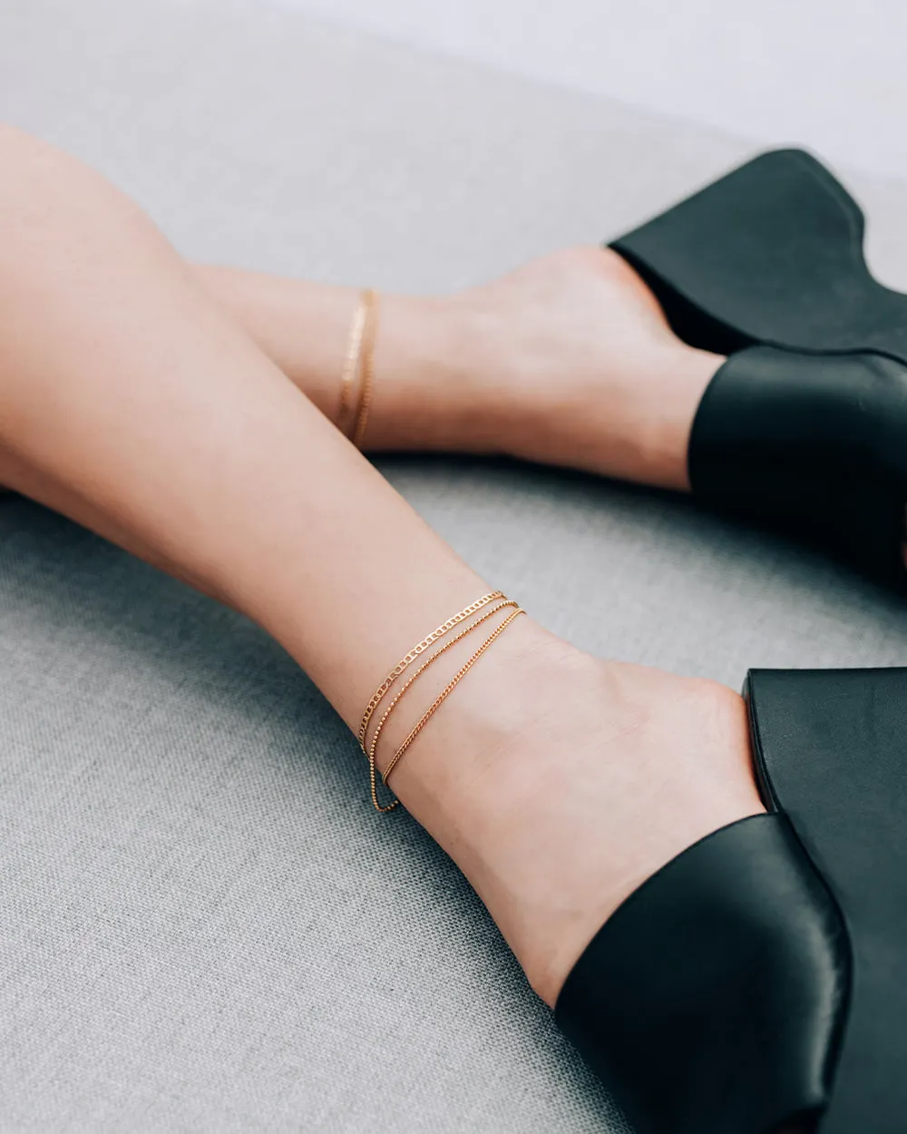 Gold Terzo Anklet
