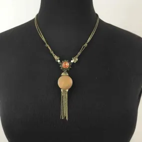 gold/amber necklace