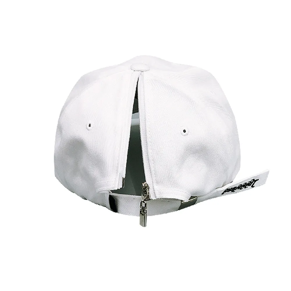 GR OPEN ZIPPER CAP WHITE
