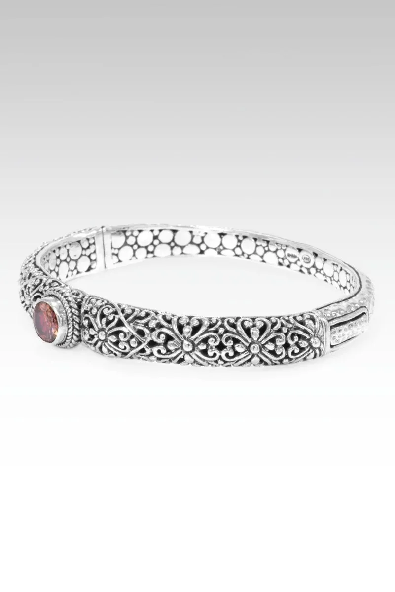 Grace Upon Grace Bangle™ in Red Moissanite
