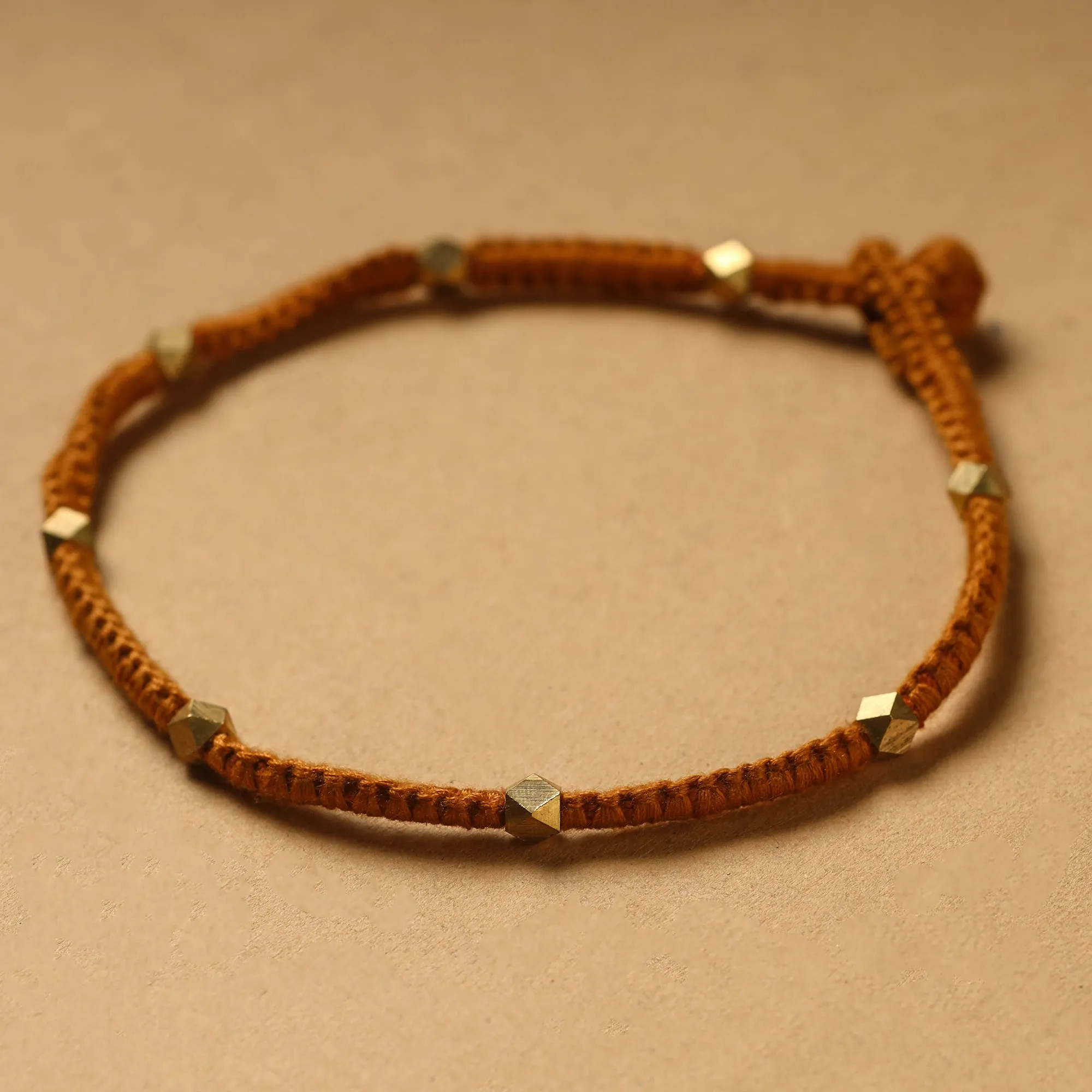 Handcrafted Patwa Thread & Beadwork Anklet 57