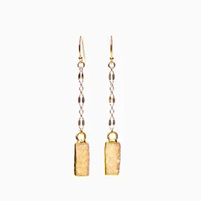 Iman Druzy Earrings ~ Agate