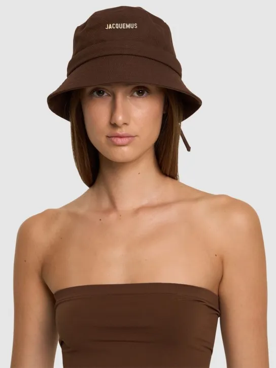 Jacquemus   Le Bob Gadjo cotton logo bucket hat 