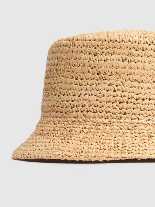 Jacquemus   Le Bob Pesco raffia effect bucket hat 