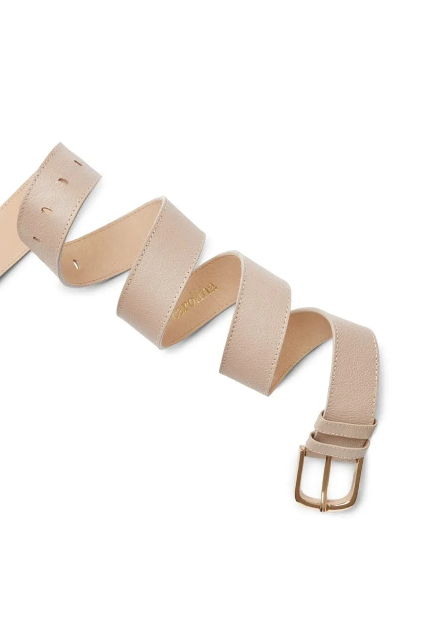 Jeans Belt Nude Soft Leather