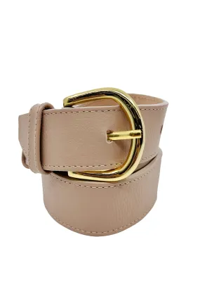Jeans Belt Nude Soft Leather