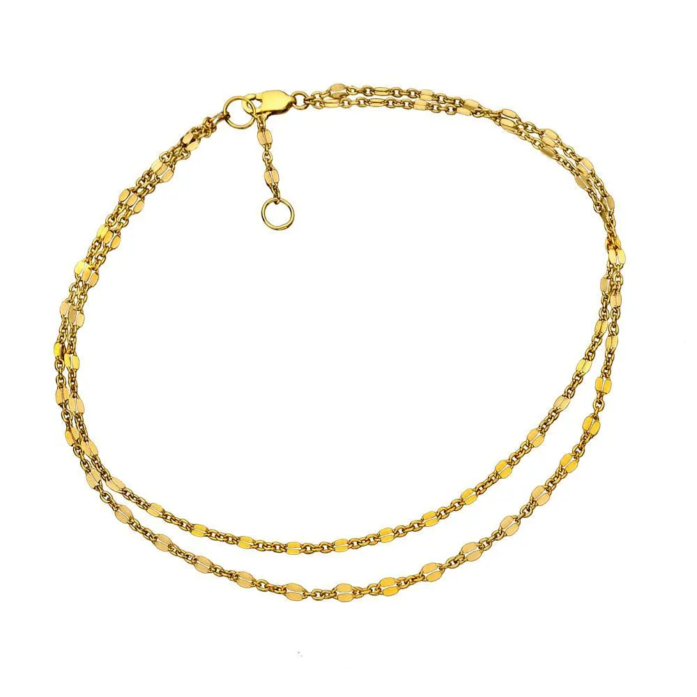 Jennifer Zeuner - Charlene Anklet Gold Vermeil