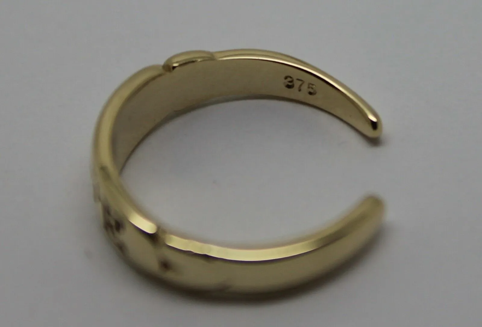 Kaedesigns, 9ct Yellow or Rose or White Gold or Sterling Silver Hope Toe Ring