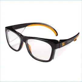 Kimberly-Clark Professional KleenGuard™ Maverick™ Black And Orange Safety Glasses With Clear Anti-Glare Lens
