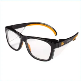 Kimberly-Clark Professional KleenGuard™ Maverick™ Black And Orange Safety Glasses With Clear Anti-Glare Lens