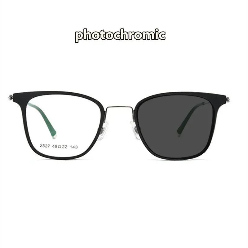 Kocolior Unisex Full Rim Square Alloy Tr 90 Hyperopic Reading Glasses 2527