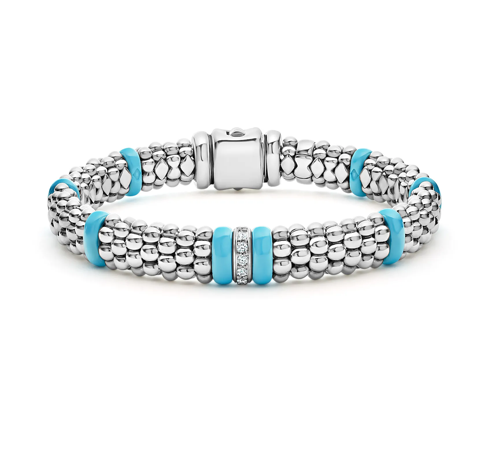 LAGOS Blue Caviar Single Station Diamond Caviar Bracelet