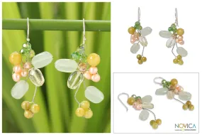 Lemon Bouquet Freshwater Pearl Earrings