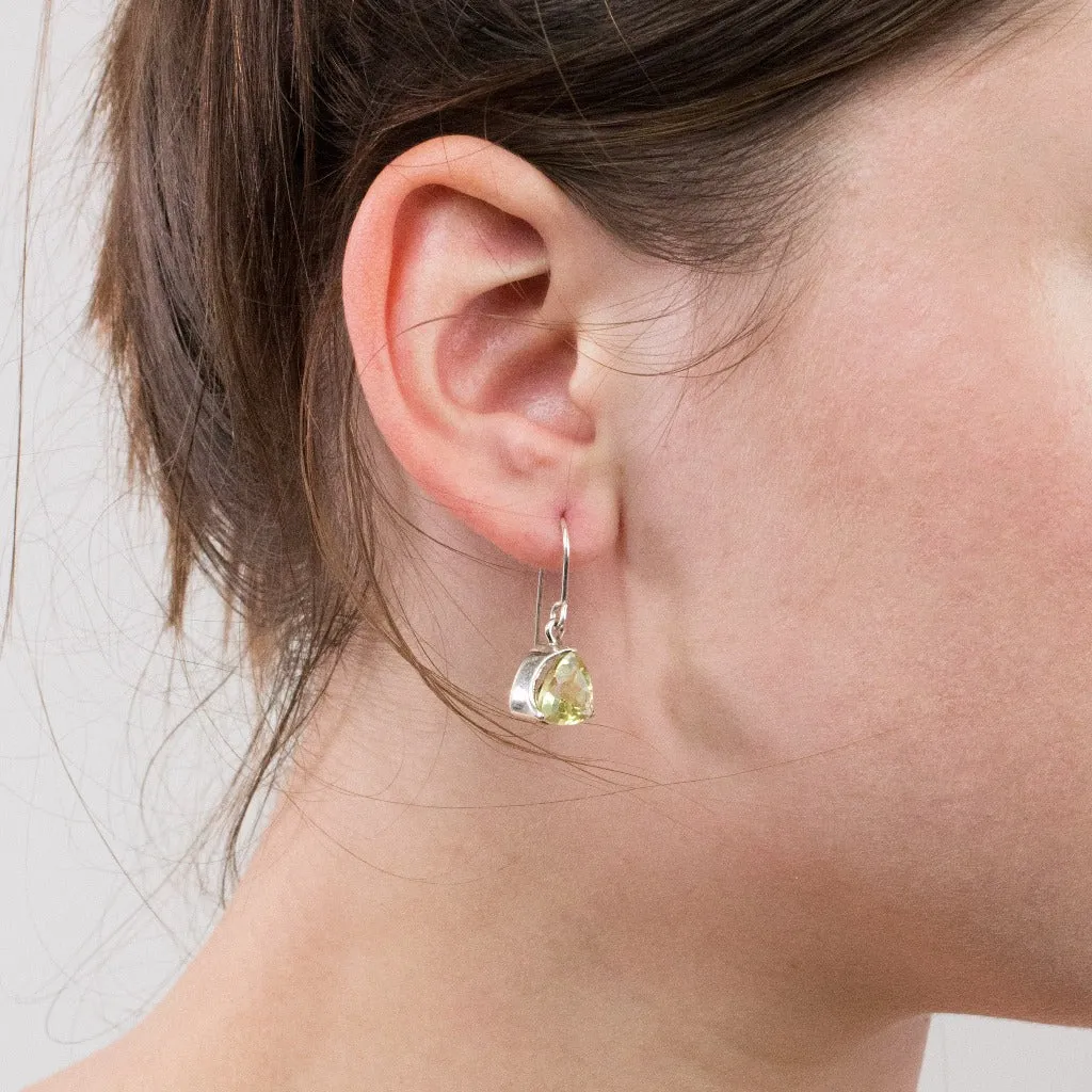 Lemon Quartz Drop Earrings
