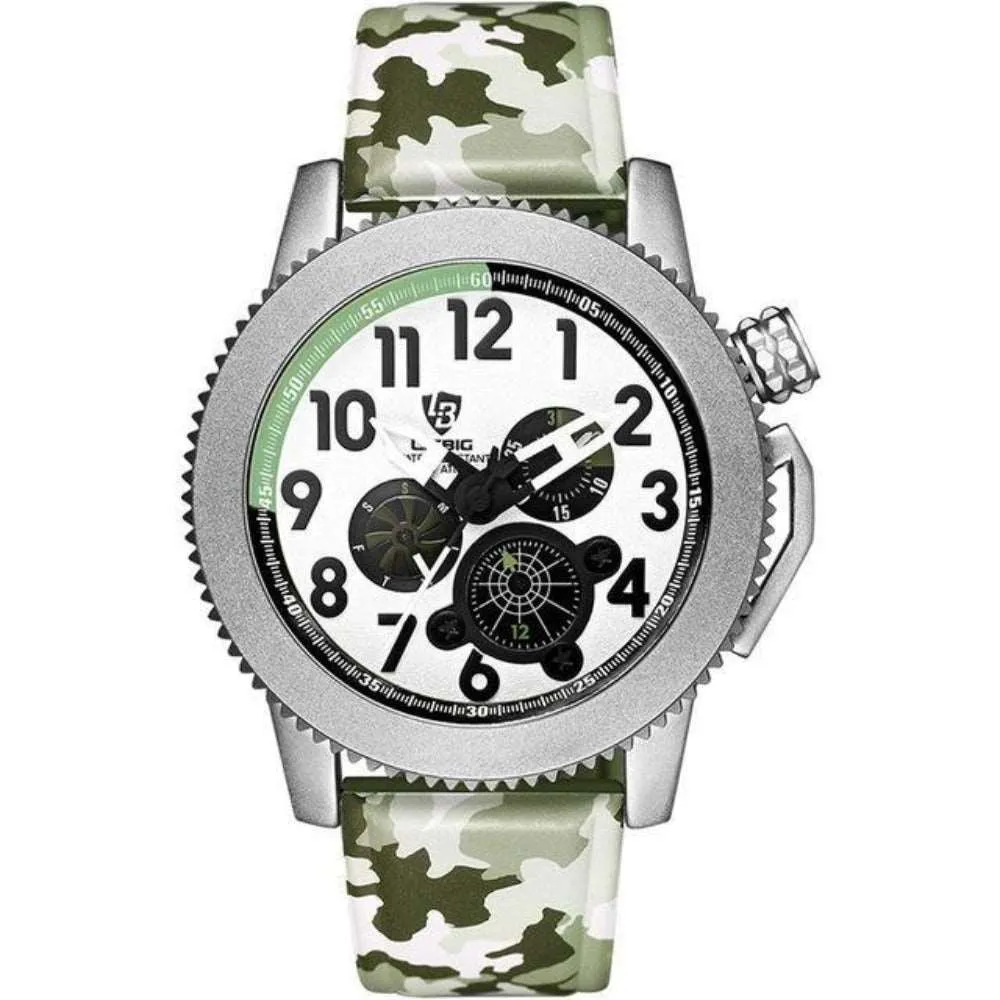 LIEBIG F301 Quartz Pilot Watch for Men w/ Calendar