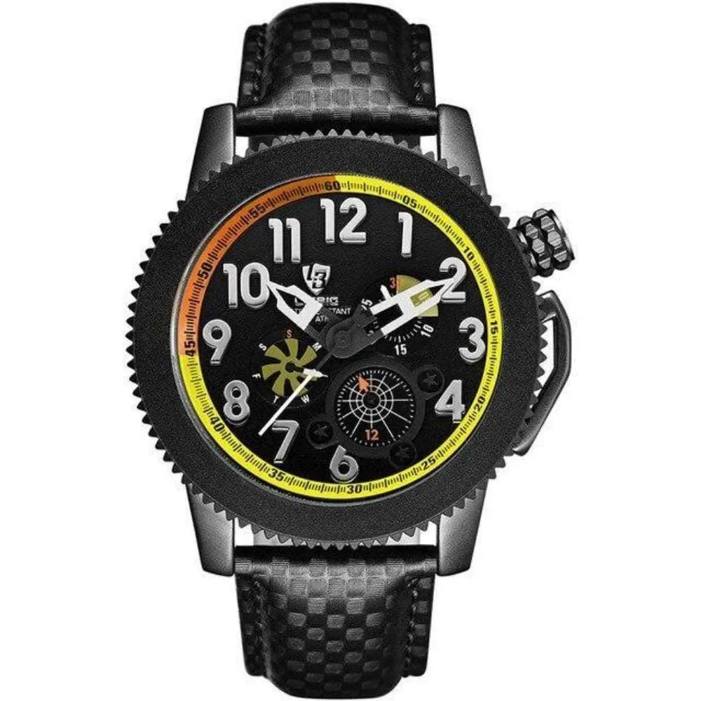 LIEBIG F301 Quartz Pilot Watch for Men w/ Calendar