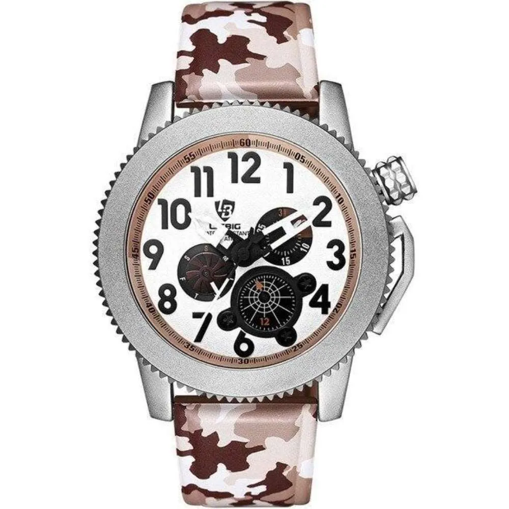 LIEBIG F301 Quartz Pilot Watch for Men w/ Calendar