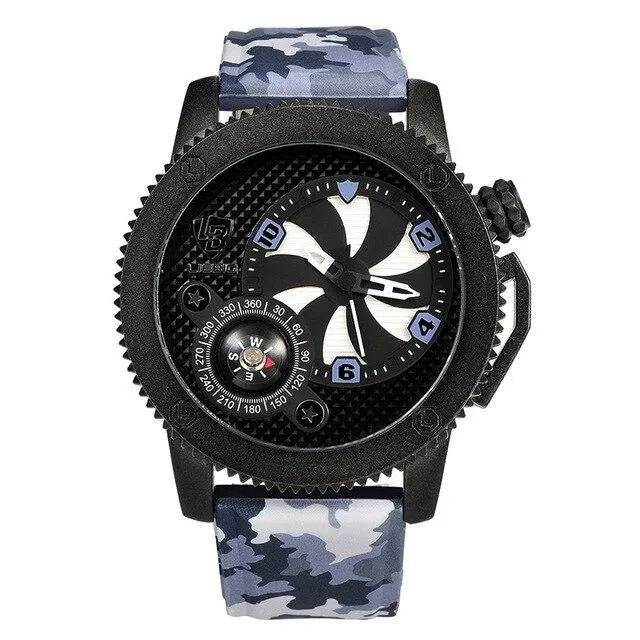 LIEBIG F302 Fashion Camouflage Quartz Watch for Men w/ Compass
