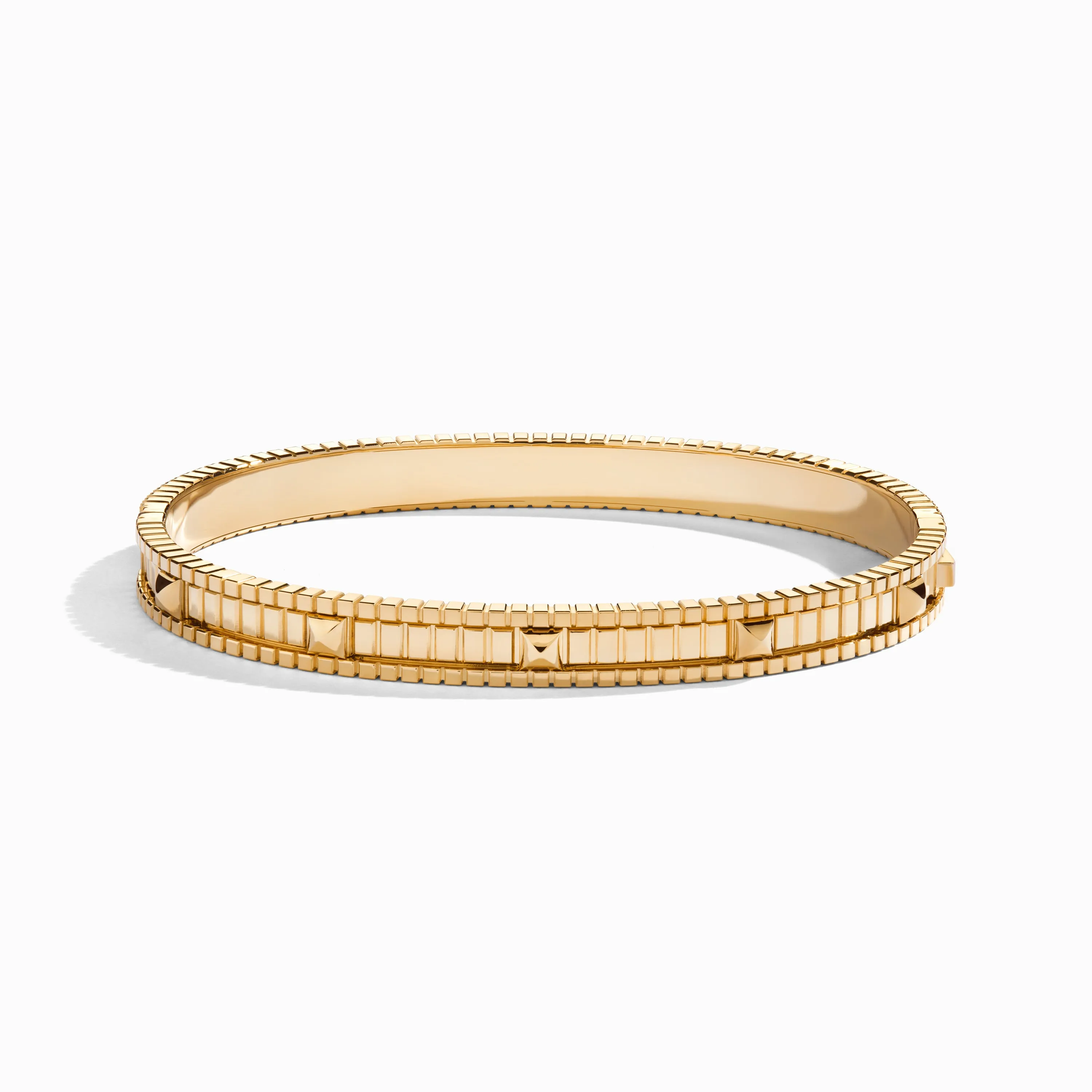 LIFE Gold Hinged Bangle