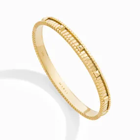 LIFE Gold Hinged Bangle