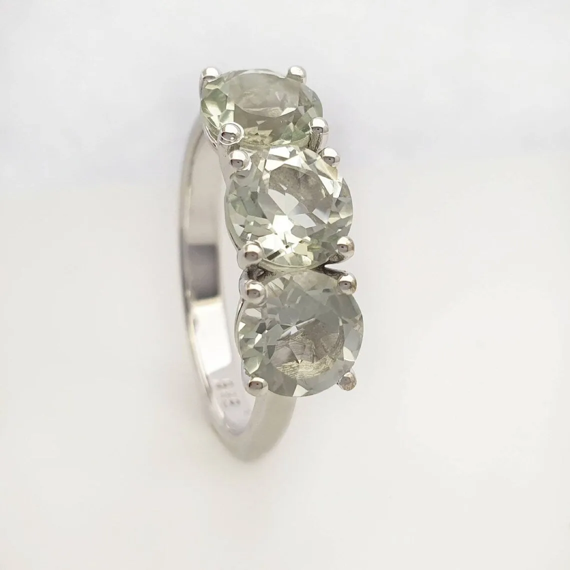 Light Green Amethyst Ring