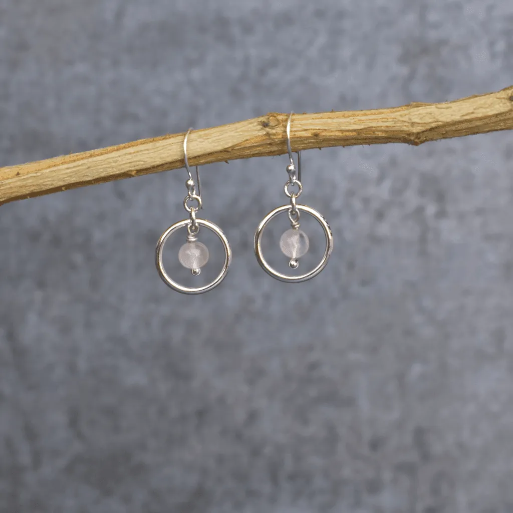 Love - Rose Quartz Earrings