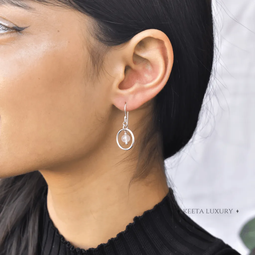 Love - Rose Quartz Earrings