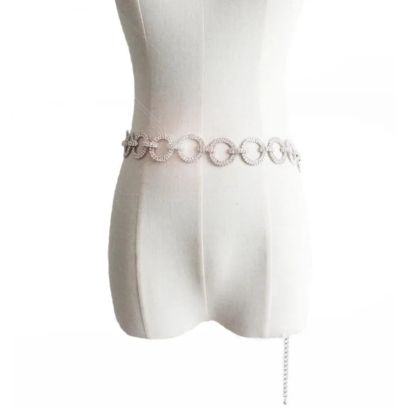 Luxury Silver Tassel Chain Belt - Perfect for Brides
