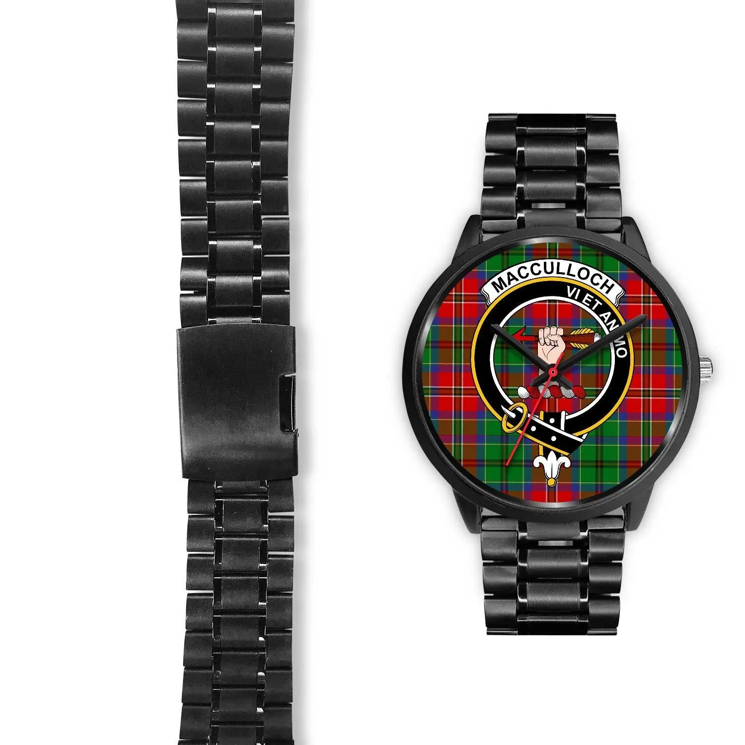 MacCulloch Clan Badge Tartan Black Watch
