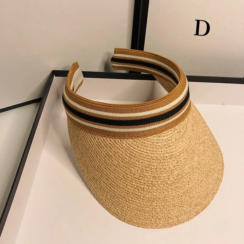Malvina Handmade Straw Visor