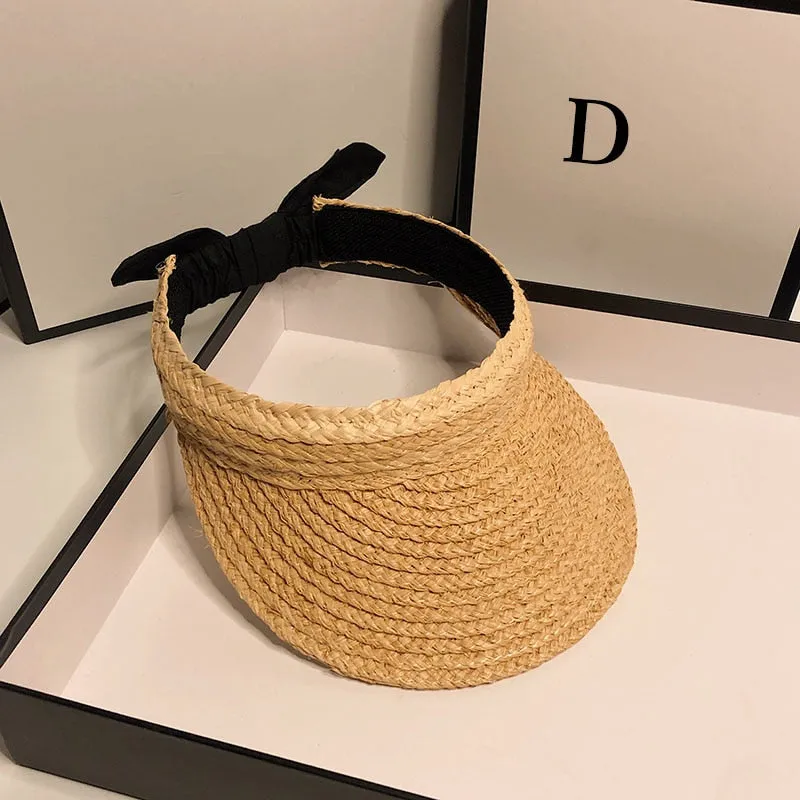 Malvina Handmade Straw Visor