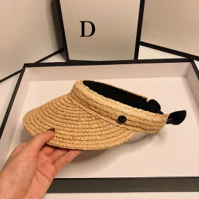 Malvina Handmade Straw Visor
