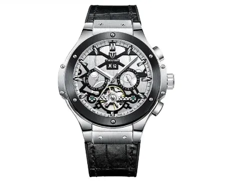 Men's Automatic Mechanical Leather Watch