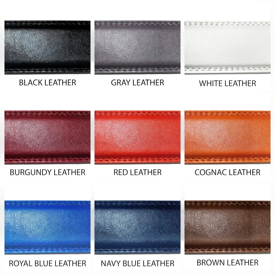 Men's Black Genuine Leathers Belt Glod Buckle Fashion Design