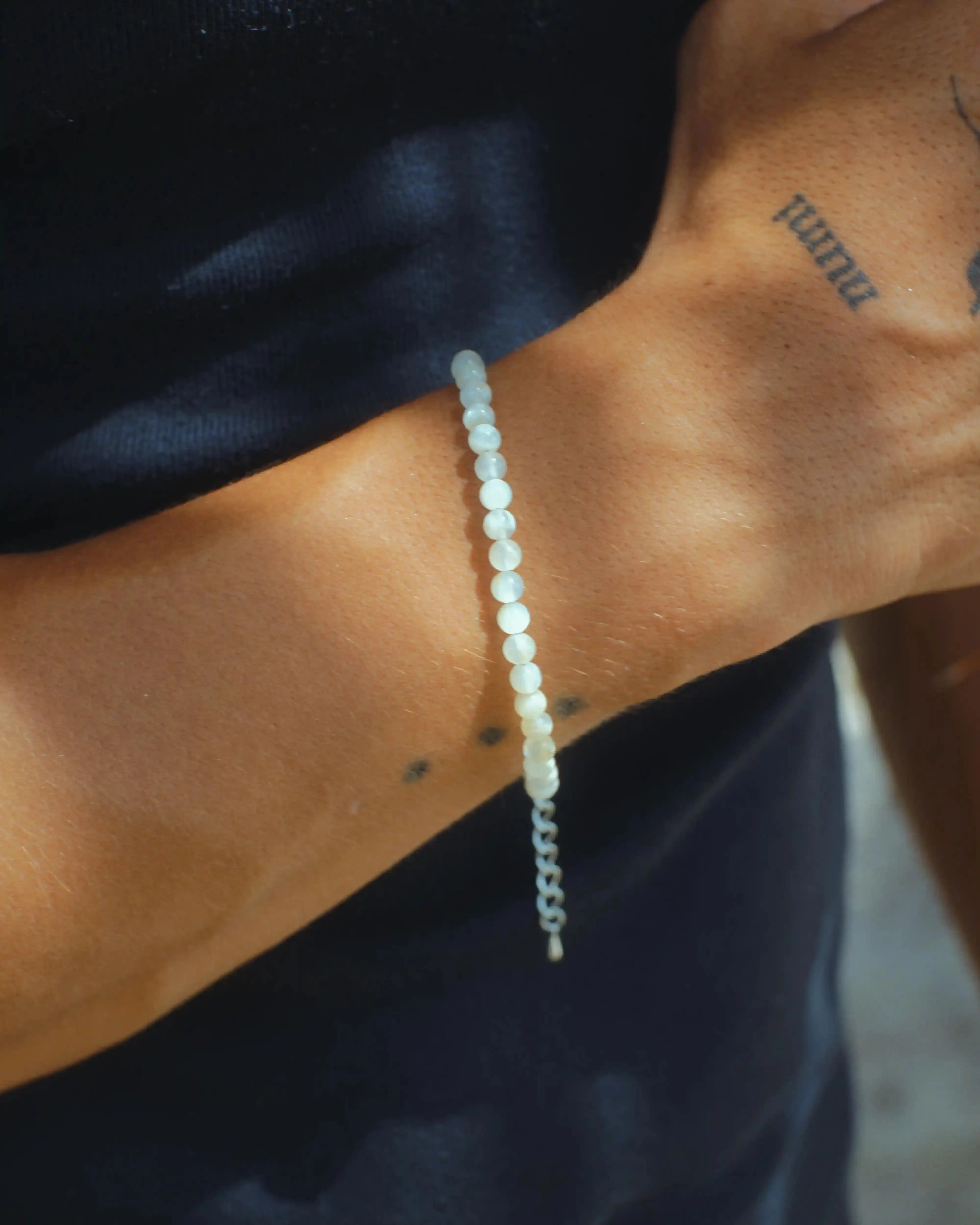 Men's Bracelet with Moonstone