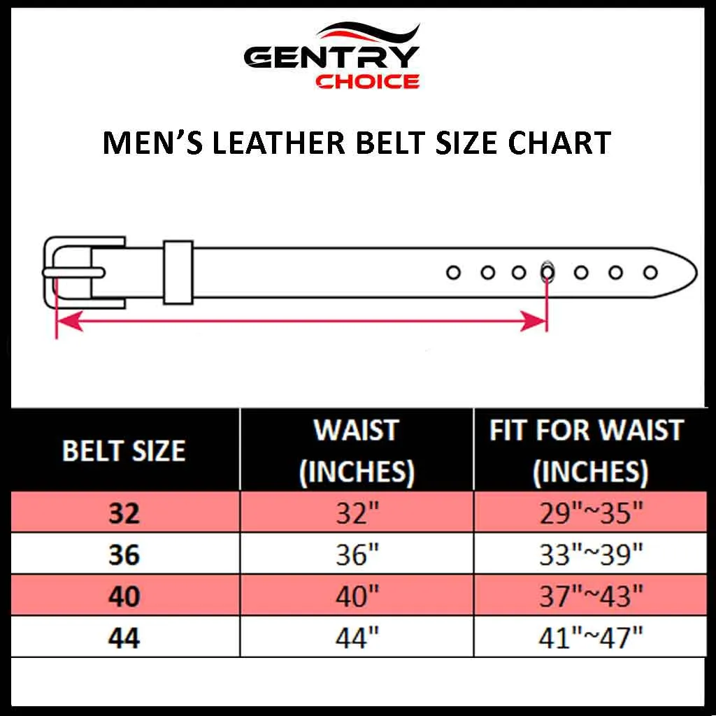 Men's Dress Leather Belt Salika Black