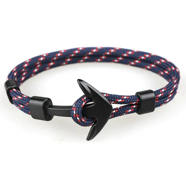 Men's Rope Chain Charm Bracelet