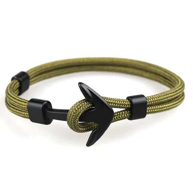 Men's Rope Chain Charm Bracelet